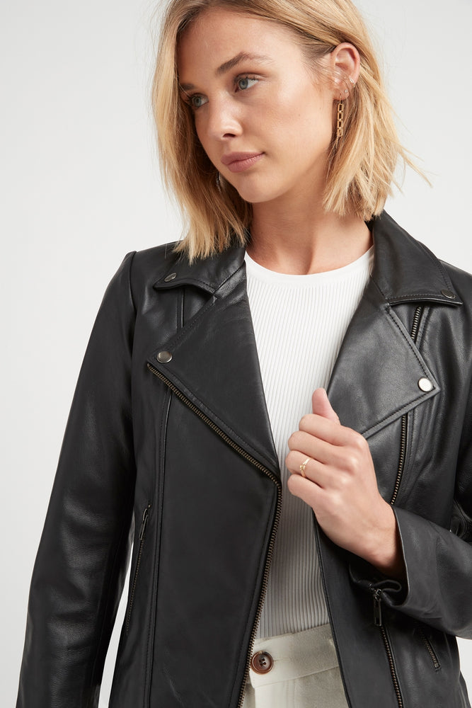 
                  
                    THE STAPLE LEATHER JACKET
                  
                